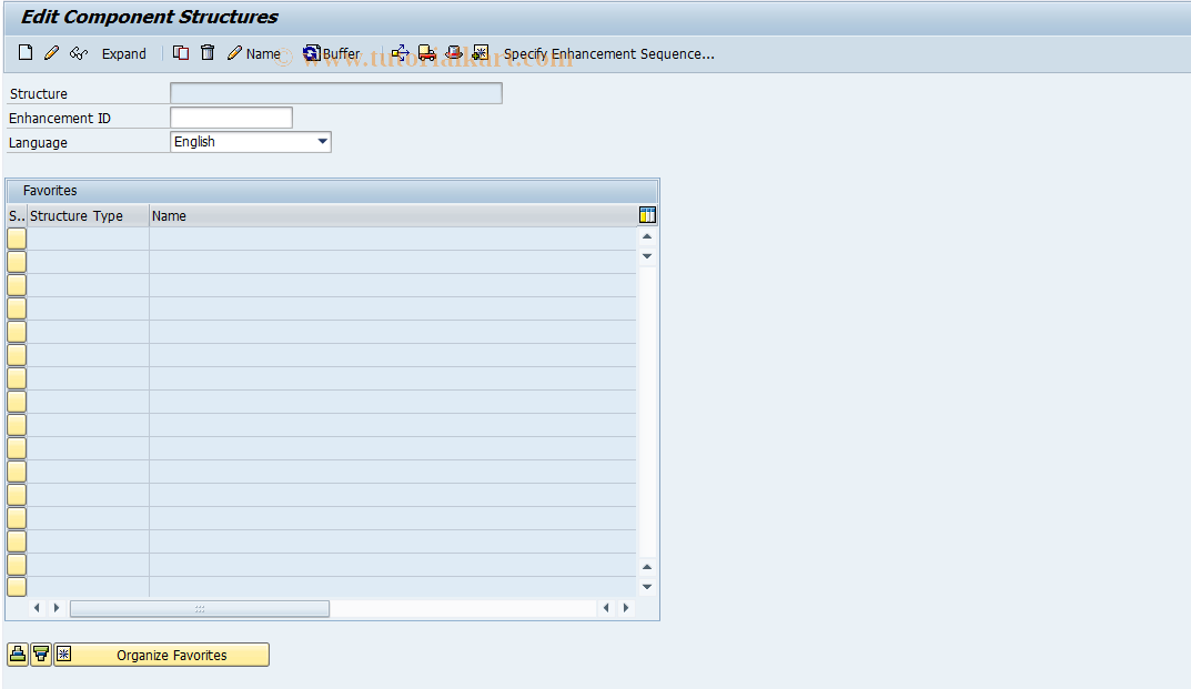 SAP TCode SBACH04 - Edit Component Structures