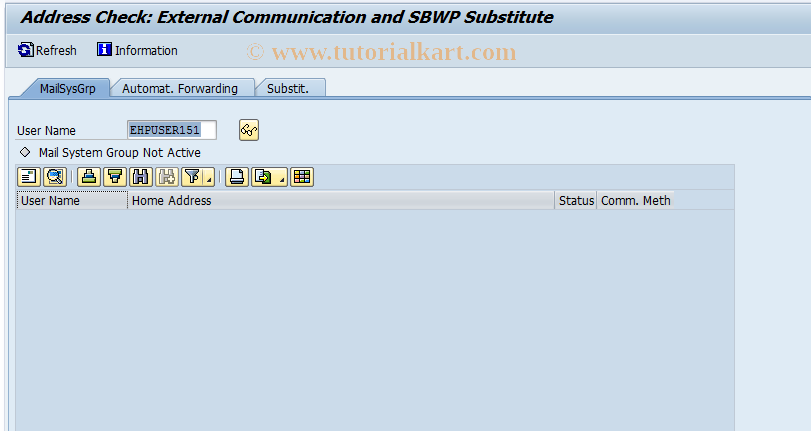 SAP TCode SBCS_EXTCOM - BCS: Agent and Mail System Group