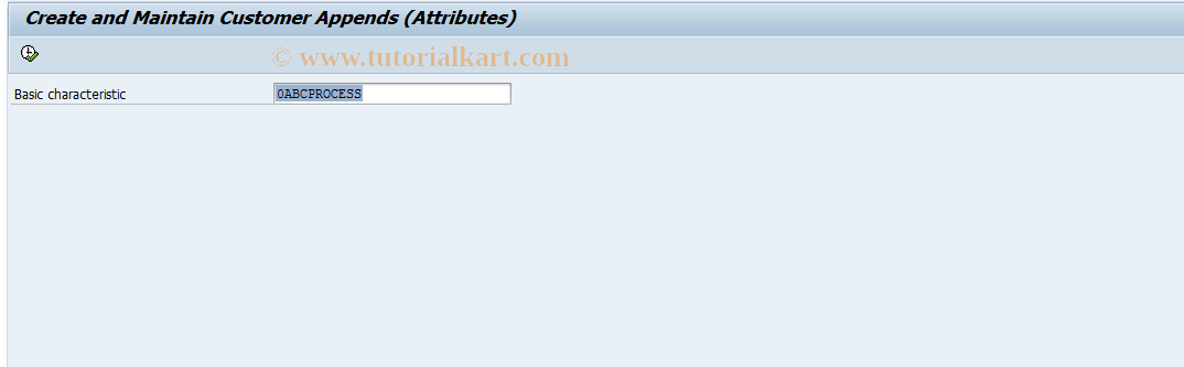 SAP TCode SBI4 - Maintain append for master data