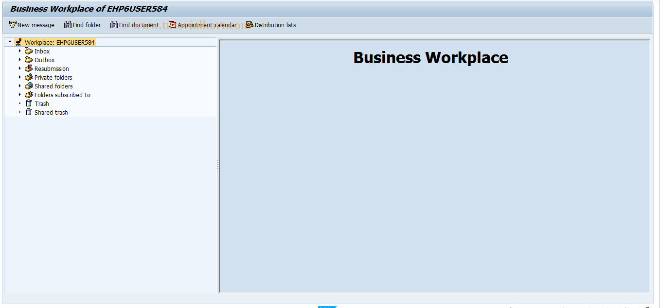 SAP TCode SBWP - SAP Business Workplace