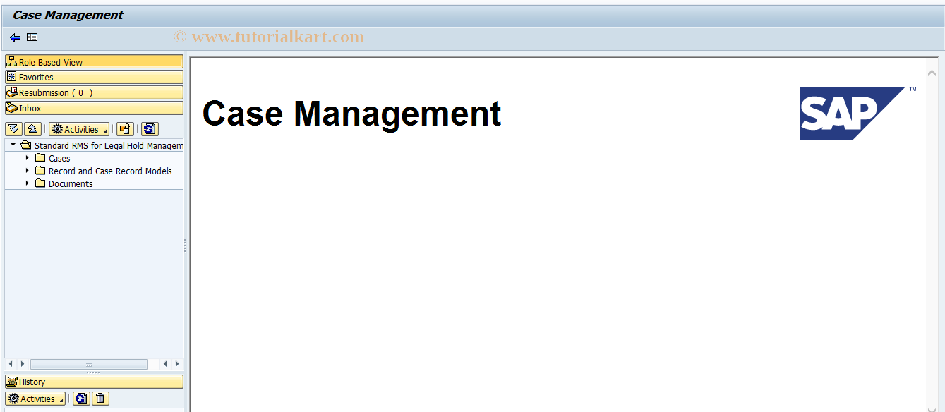 SAP TCode SCASE - Case Management