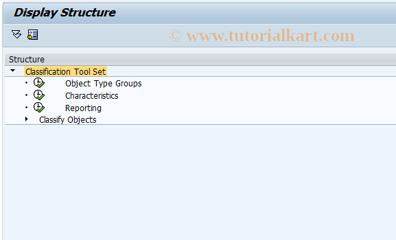SAP TCode SCLS - Classification Tool-Set