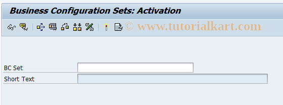 SAP TCode SCPR20 - Activate BC Sets