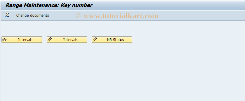 SAP TCode SCRK - Number range maintenance: CSCR_KEYN