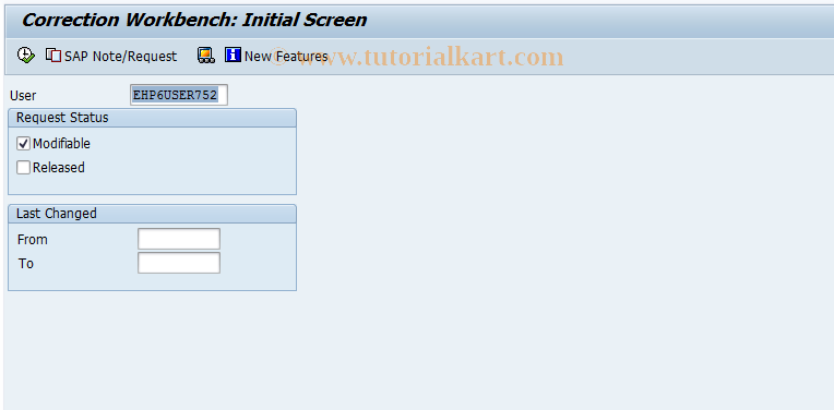 SAP TCode SCWB - Correction Workbench