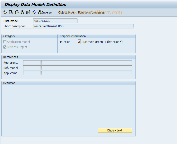 SAP TCode SD11 - Data Modeler