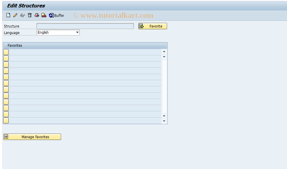 SAP TCode SDOCU - Maintain Documentation Structure