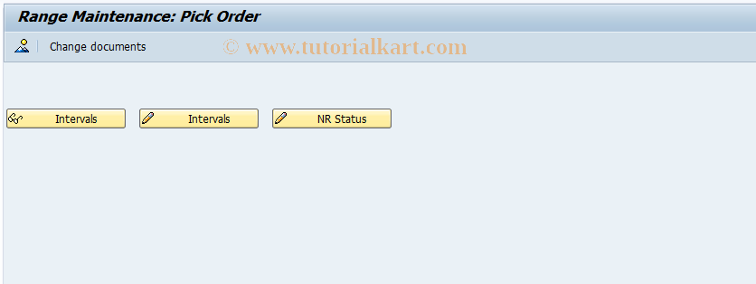 SAP TCode SDPI - Number Range Maintenance : SD_PICKING