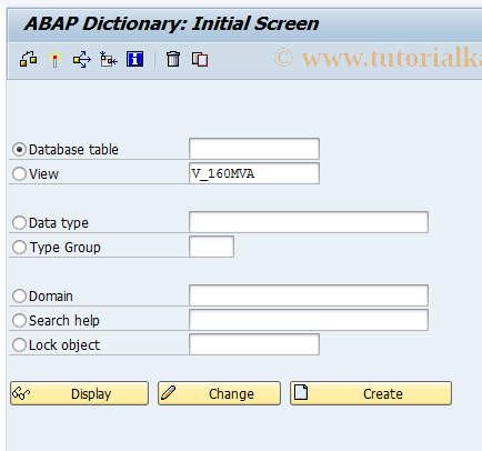 SAP TCode SE11 - ABAP Dictionary Maintenance