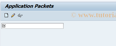 SAP TCode SE29 - Application Packets