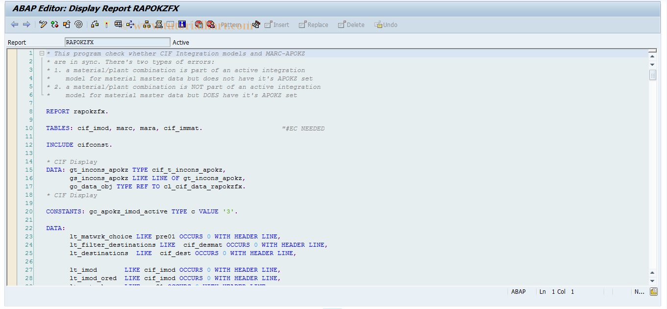 SAP TCode SE38M - Define Variant for RAPOKZFX