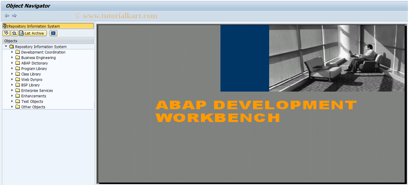 SAP TCode SE85 - ABAP/4 Repository Information System