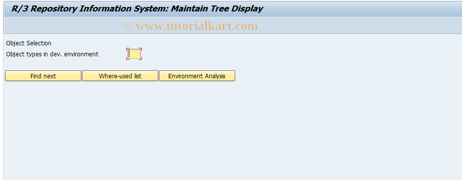 SAP TCode SE89 - Maintain Trees in Information System
