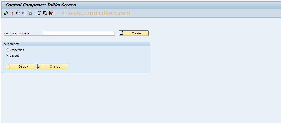 SAP TCode SECOCO - Control Composer