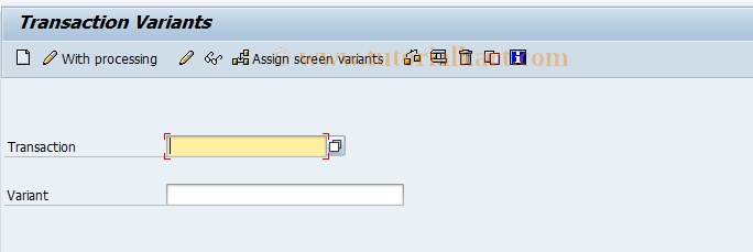 SAP TCode SHD0_MANDT - Client Dependent Tr. Variants
