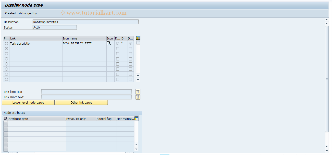 SAP TCode SHI0 - Structure buffer: Node type maint.