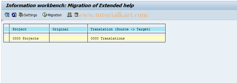 SAP TCode SI21 - Migration of extended help