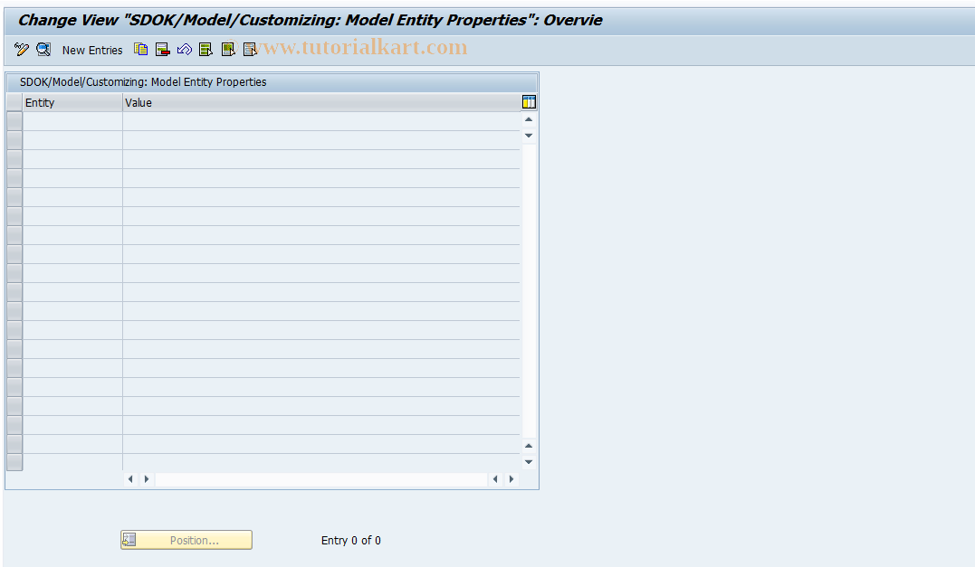 SAP TCode SI24_14 - KW Customizing