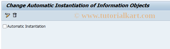 SAP TCode SI24_6 - Automat. Instantiation of Info Object 