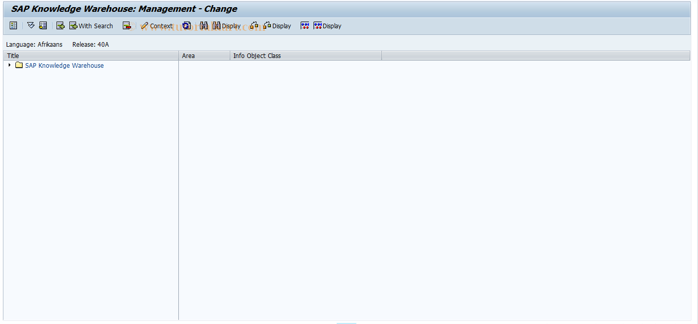 SAP TCode SI81 - Management