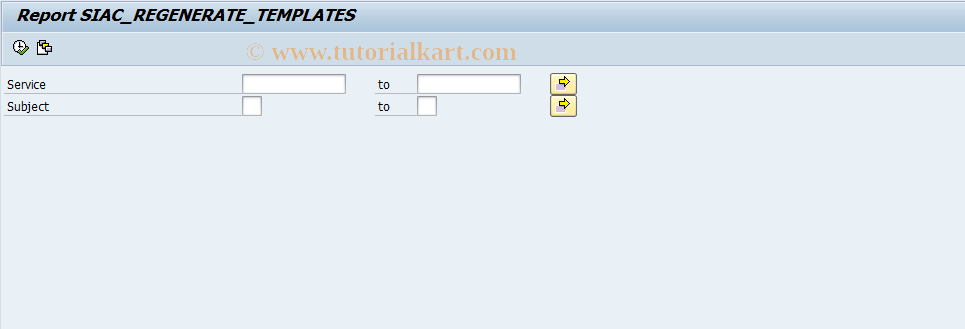 SAP TCode SIAC_REGENERATE_TEMP - Regenerate IAC Templates