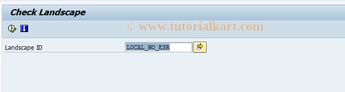 SAP TCode SIW_CHECK - Check Landscape