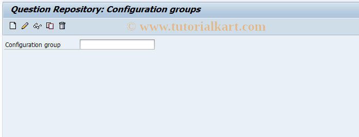 SAP TCode SKNF - Maintain Configuration Groups