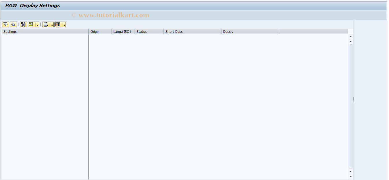 SAP TCode SL62 - PAW - Lookup Definition Tree