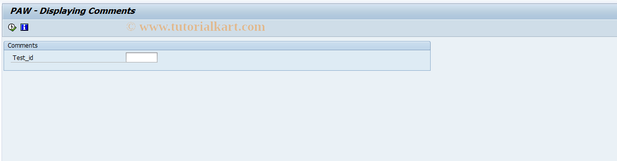 SAP TCode SL77 - PAW - Show comments for test items