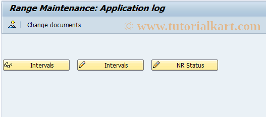 SAP TCode SLGN - Applic.log: Number range maintenance
