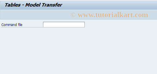 SAP TCode SM29 - Model Transfer for Tables