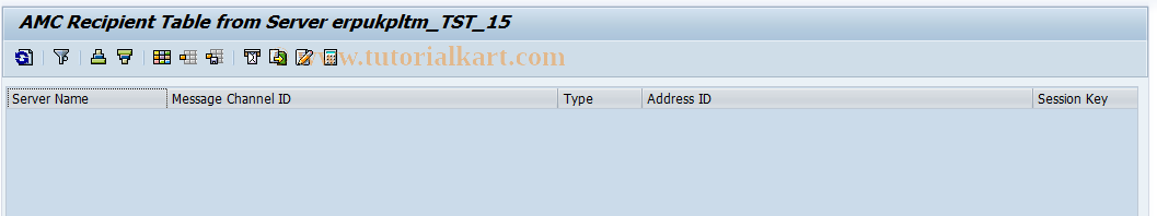 SAP TCode SMAMC - AMC Recipient Table