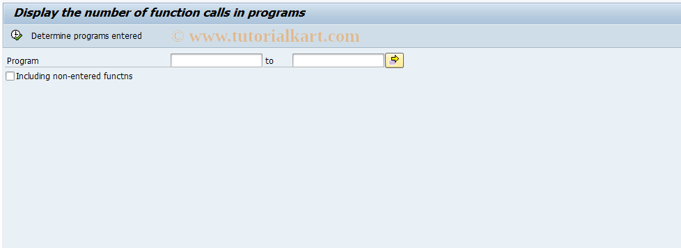 SAP TCode SMET - Display frequency of function calls