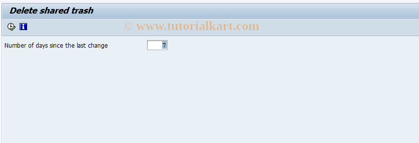 SAP TCode SO17 - SAPoffice: Delete Shared Trash
