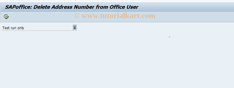 SAP TCode SO52 - Deletes Address from User Master