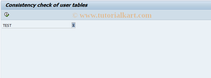 SAP TCode SO55 - User consistency check