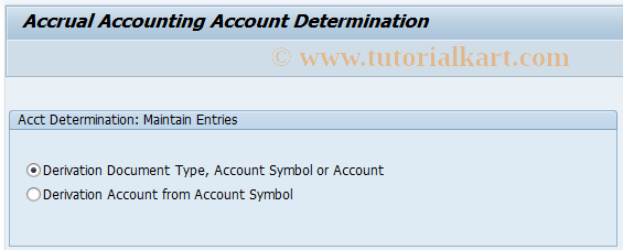 SAP TCode SOAAD_MAIN - Account Determination: Maintain Entries