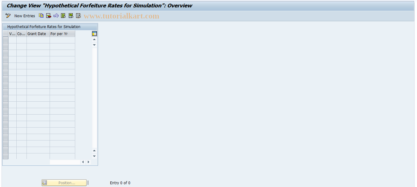 SAP TCode SOAFCHART - Simulation: Separation Rates