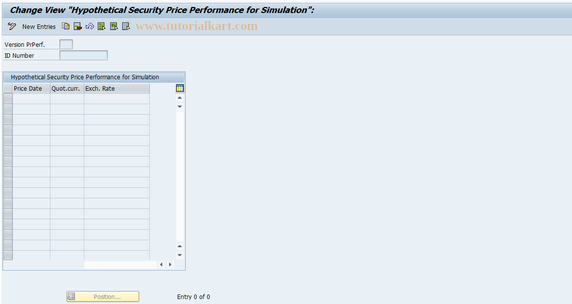 SAP TCode SOASCHART - Simulation: Stock Price Performance