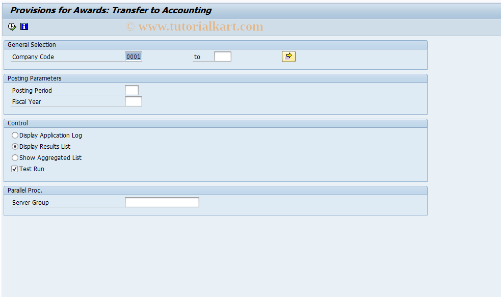 SAP TCode SOATRANSFER - Transferral of ACE Documents to Accnting