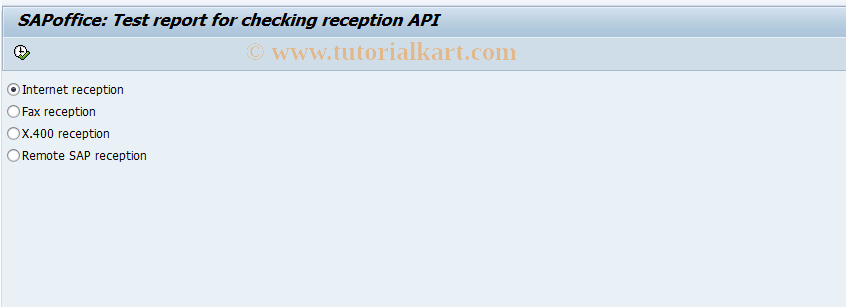 SAP TCode SOTR - Test transaction for API1 (received)