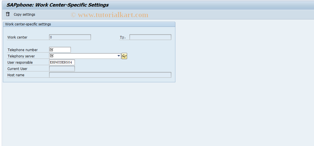 SAP TCode SPHSREMOTE - Start Softphone remote