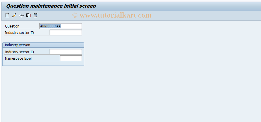 SAP TCode SQADB01B - Maintenance Questions for QADB Industries