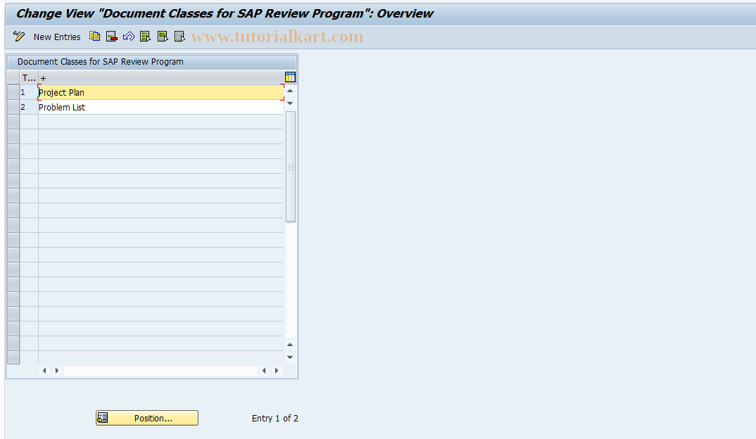 SAP TCode SQADOKU - Maintain Documents for Review
