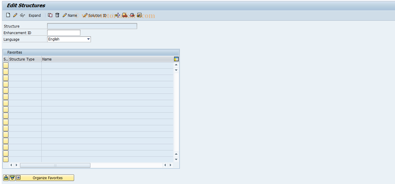 SAP TCode SREFH04 - Edit item in SAP Reference Structure