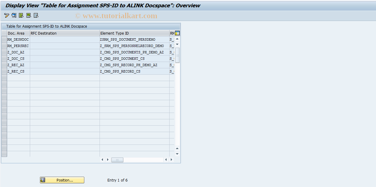 SAP TCode SRM_DOCFINDER - SRM: Maintain DocFinder Settings