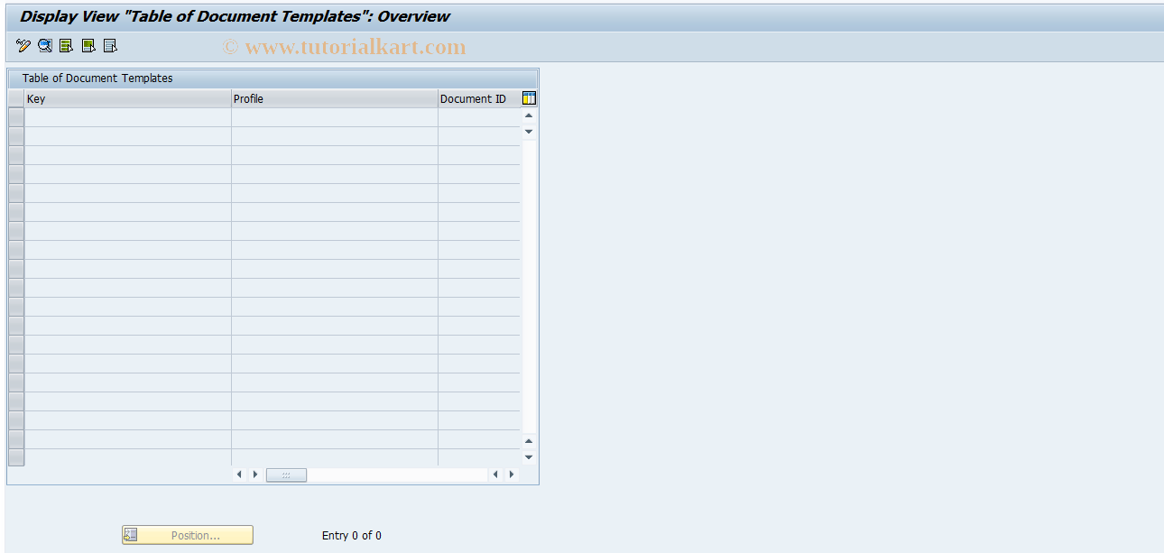 SAP TCode SRM_DOC_TEMPLATE - SRM: Maintain Status Network