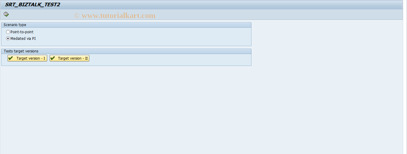 SAP TCode SRT_BIZTALK_TEST2 - SAP Interop browser BizTalk tests 2