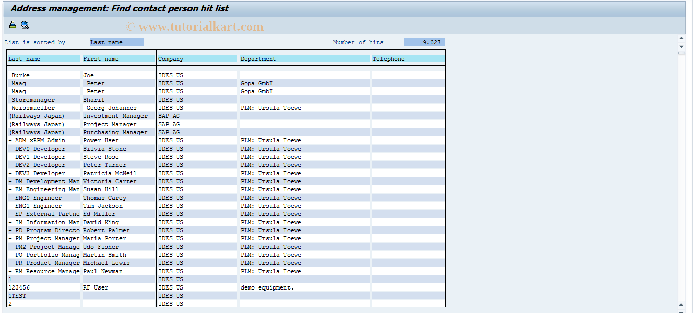SAP TCode SSC0X - SAP Appointment Calendar (Employee)
