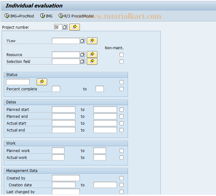 SAP TCode SST7 - Complex Analysis